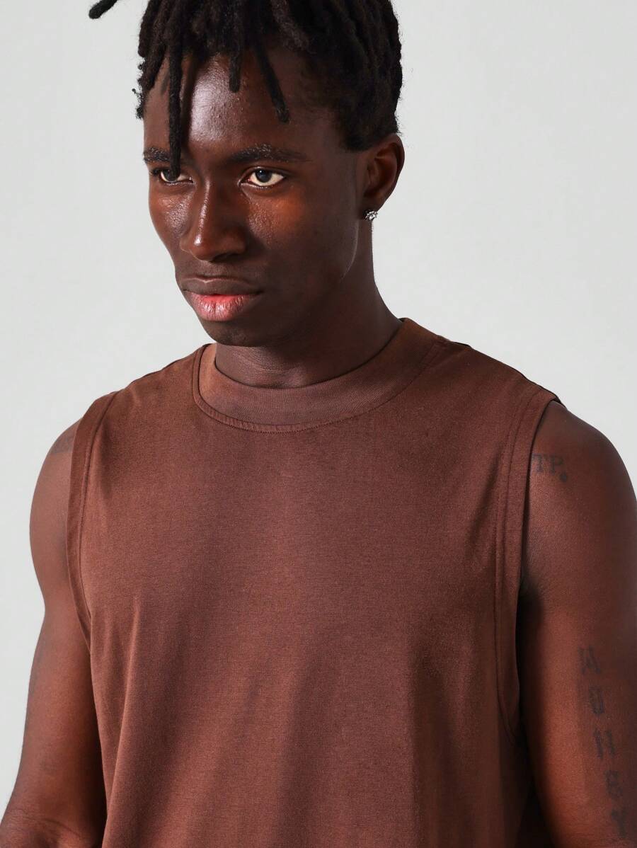 9738 1t-006 Camiseta Sin Mangas Imprescindible De Ajuste Regular