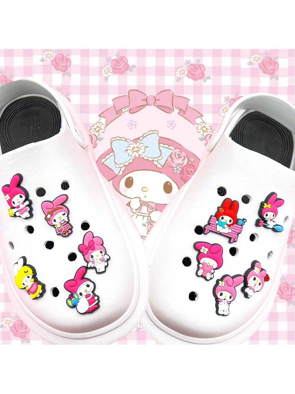 6944 b01-10 Set 10 Piezas Decoración De Zapatos Con Dibujos Animados