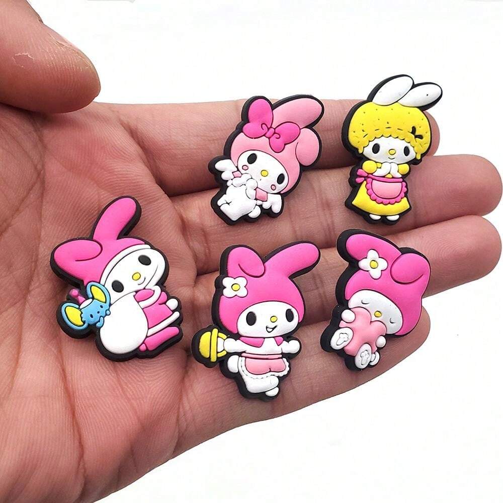 6944 b01-10 Set 10 Piezas Decoración De Zapatos Con Dibujos Animados