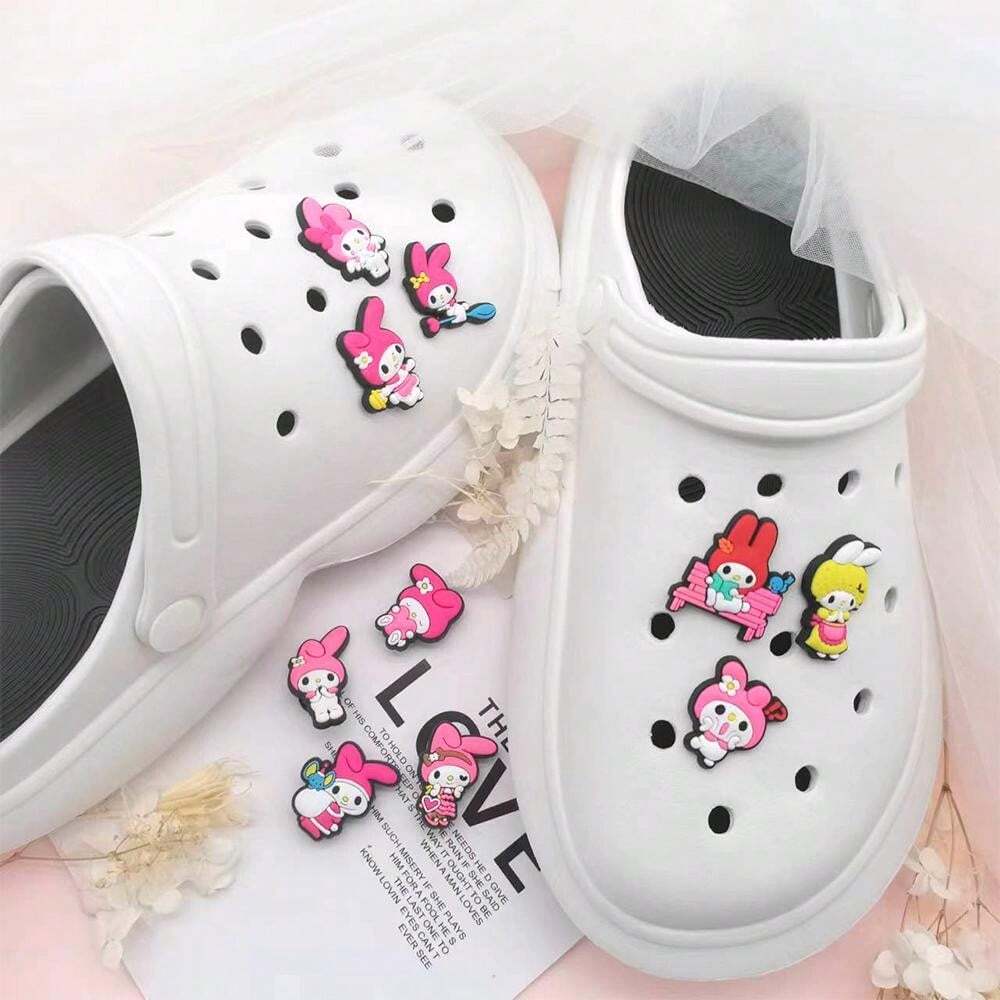 6944 b01-10 Set 10 Piezas Decoración De Zapatos Con Dibujos Animados