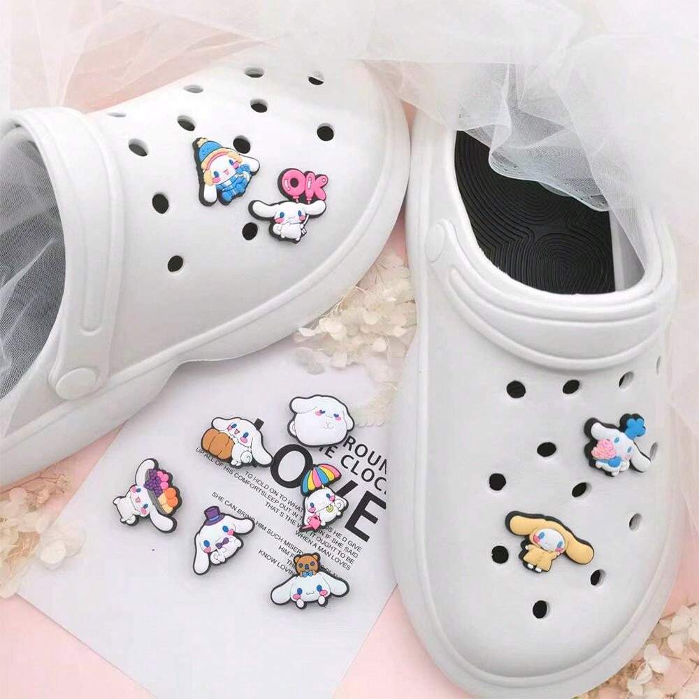 6945 b01-10 Set 10 Piezas Dijes De Dibujos Animados Para La Decoración De Zapatos