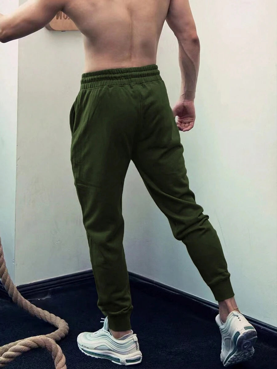 9144 1t-209 Pantalones Deportivos Con Cintura De Cordón Para Hombres