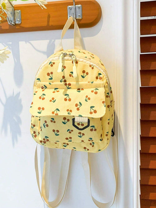 10233 1a-113 Mini Mochila De Pana Con Frutas Y Cerezas