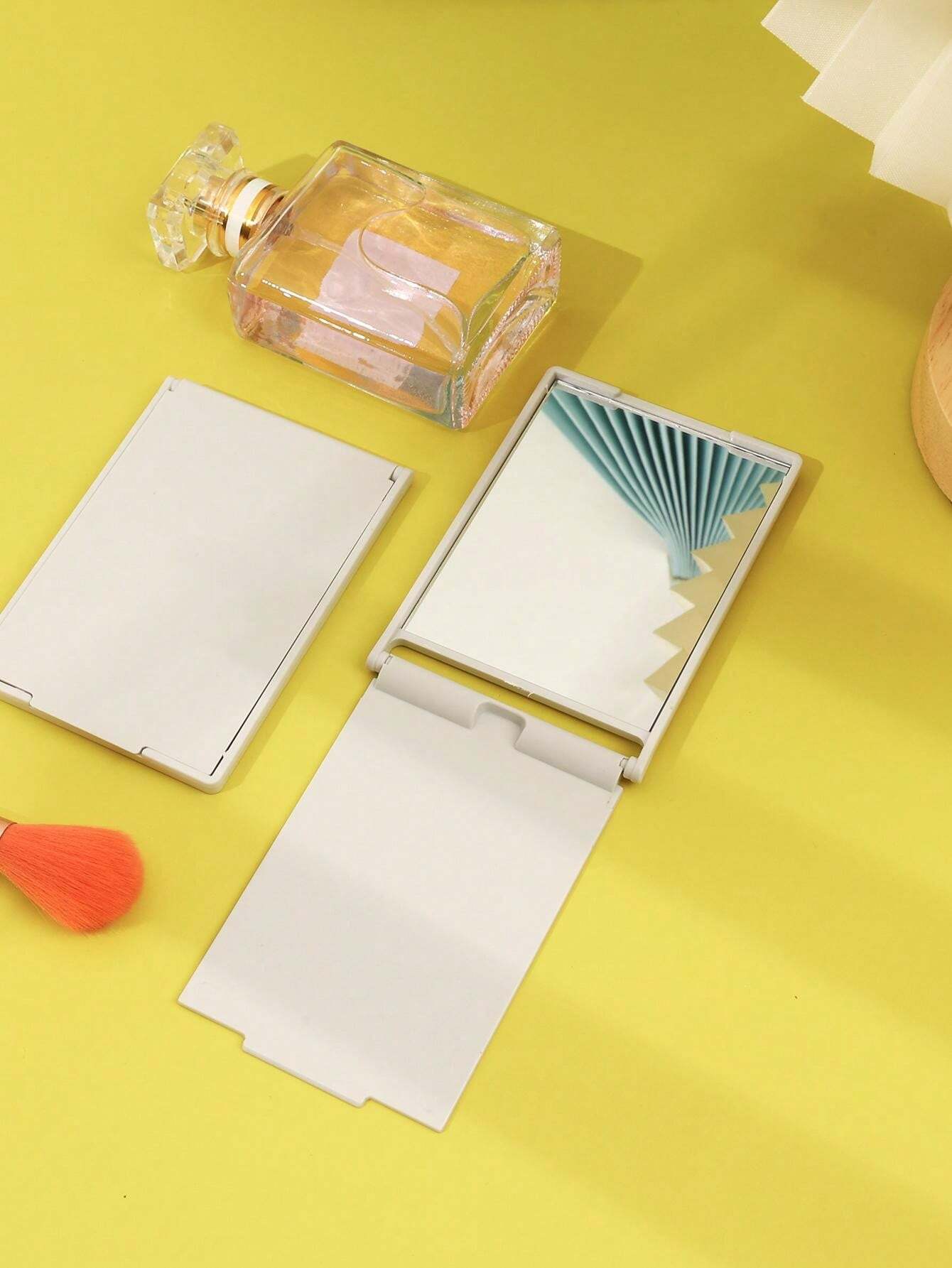 11408 1b-043 1 Pieza Espejo De Maquillaje Portátil Plegable Hd