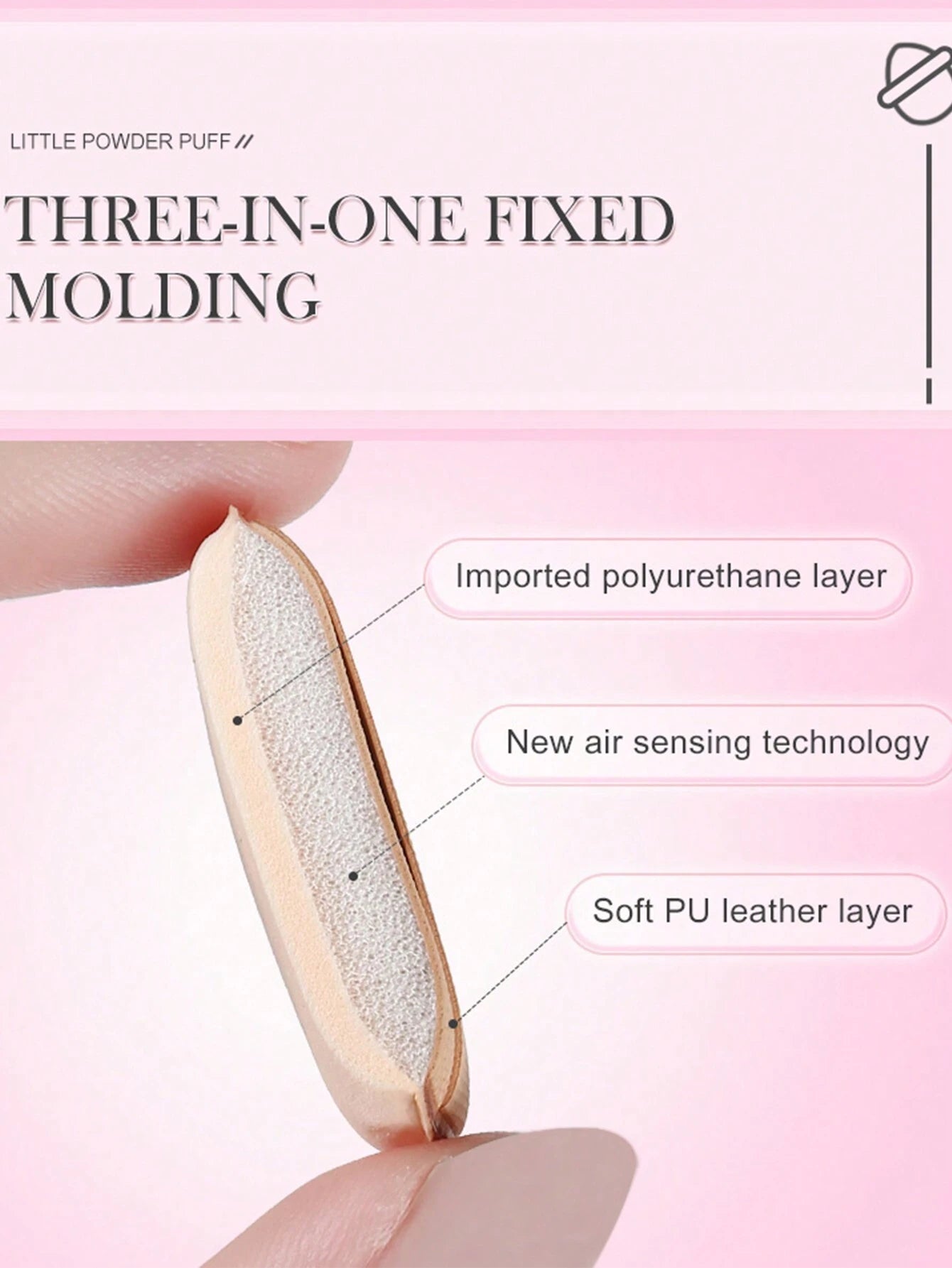 16834 1b-007 Mini Esponjas Acolchadas 6 Pzas