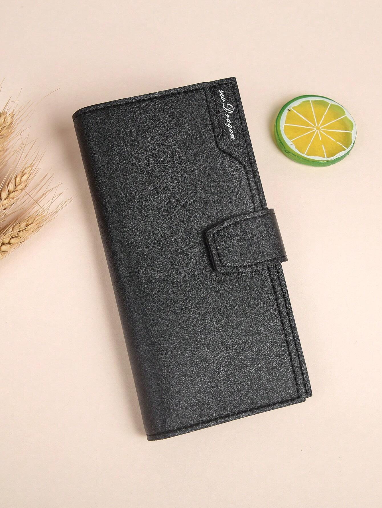 7616  a03-05 Cartera Larga De Moda De Cuero Pu Suave Con Múltiples Ranuras Para Tarjetas