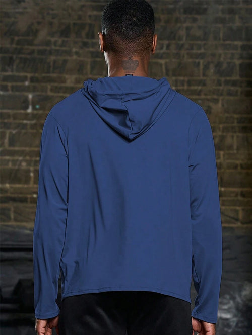 11023 1t-006 Sudadera Con Capucha De Hombre Con Estampado