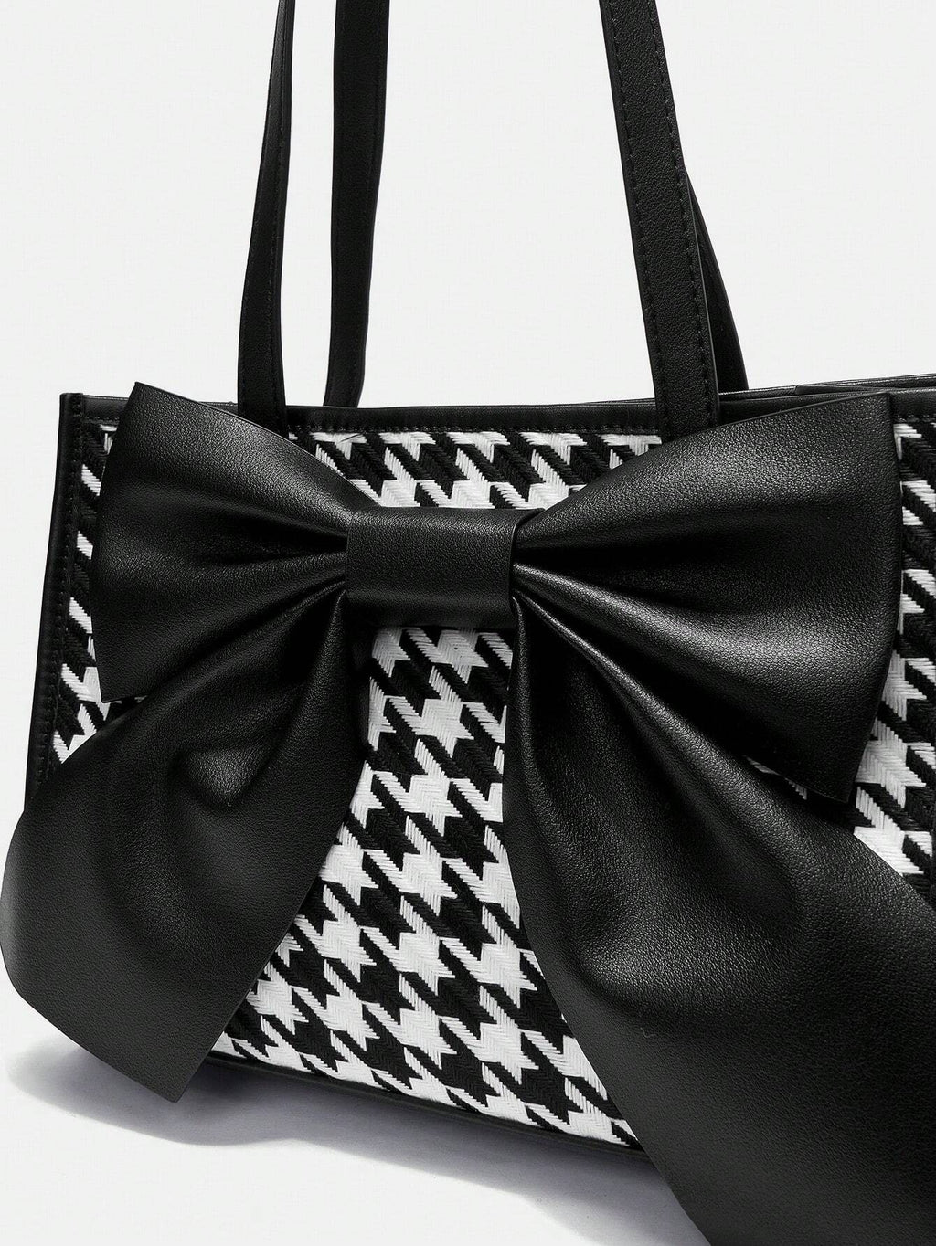 8926 1t-002 Bolso De Hombro Con Patrón Y Decorado Con Lazo