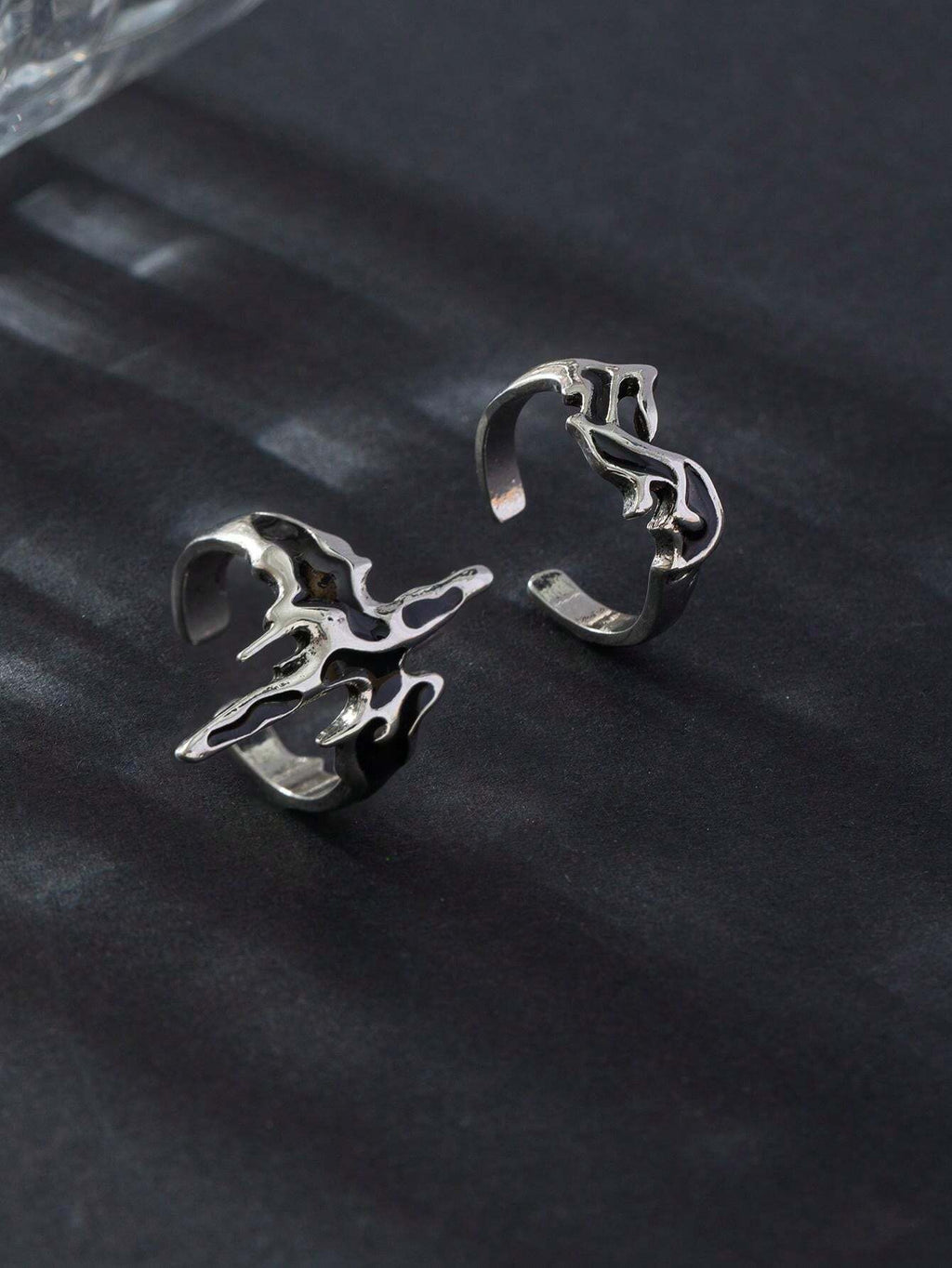 9367 1b-017 Dos Piezas/set Anillo De Estilos Gótico Unisex