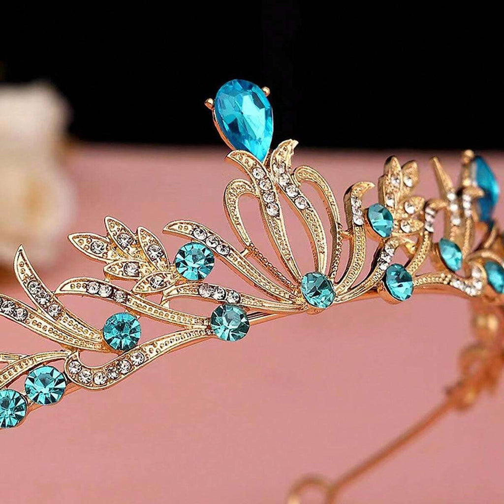 12139 1c-030 1 Pieza De Corona De Diamantes De Imitación De Novia Para La Cabeza