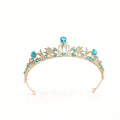 12139 1c-030 1 Pieza De Corona De Diamantes De Imitación De Novia Para La Cabeza