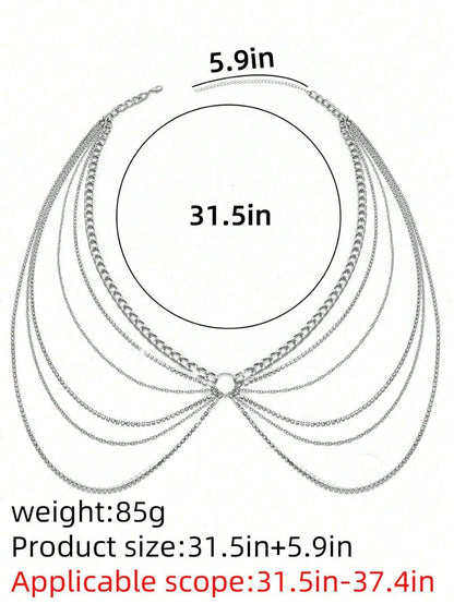 10264 2b-01-01 Joyería De Cadenas Para la cintura Con Diamantes De Imitación