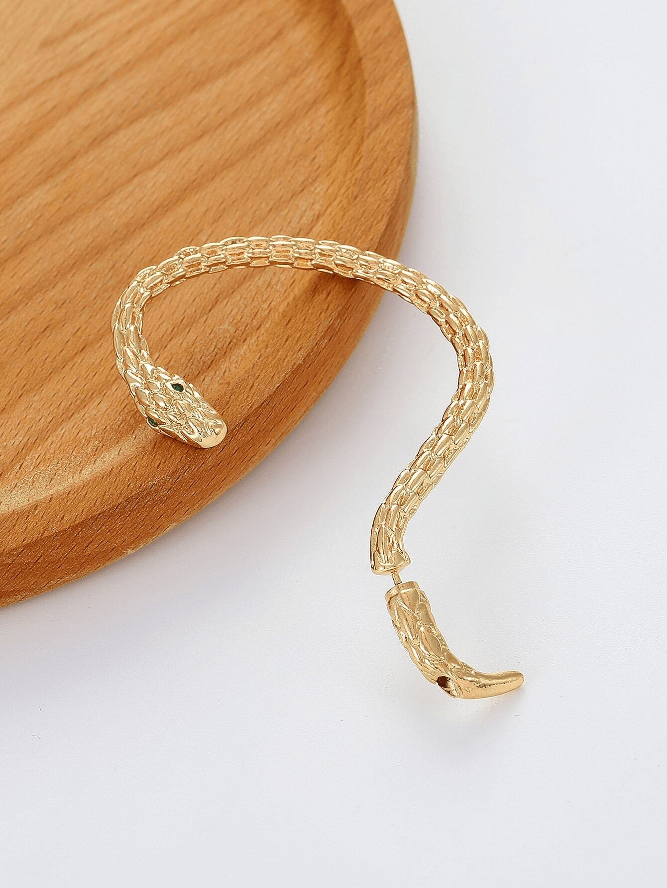 8025 1b-02-01 Una Pieza Vintage Serpiente Envoltura Gancho De Oreja Pendientes Gótico Clip Joyería Para Mujeres