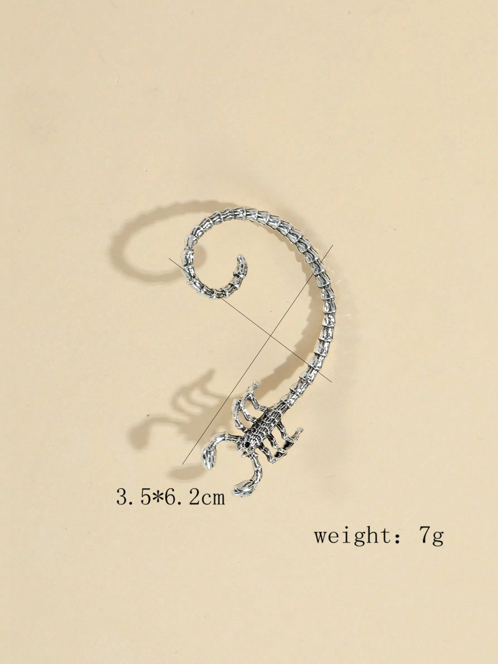 9729 1b-045  Pendientes Estilo Punk Vintage Forma De Escorpión