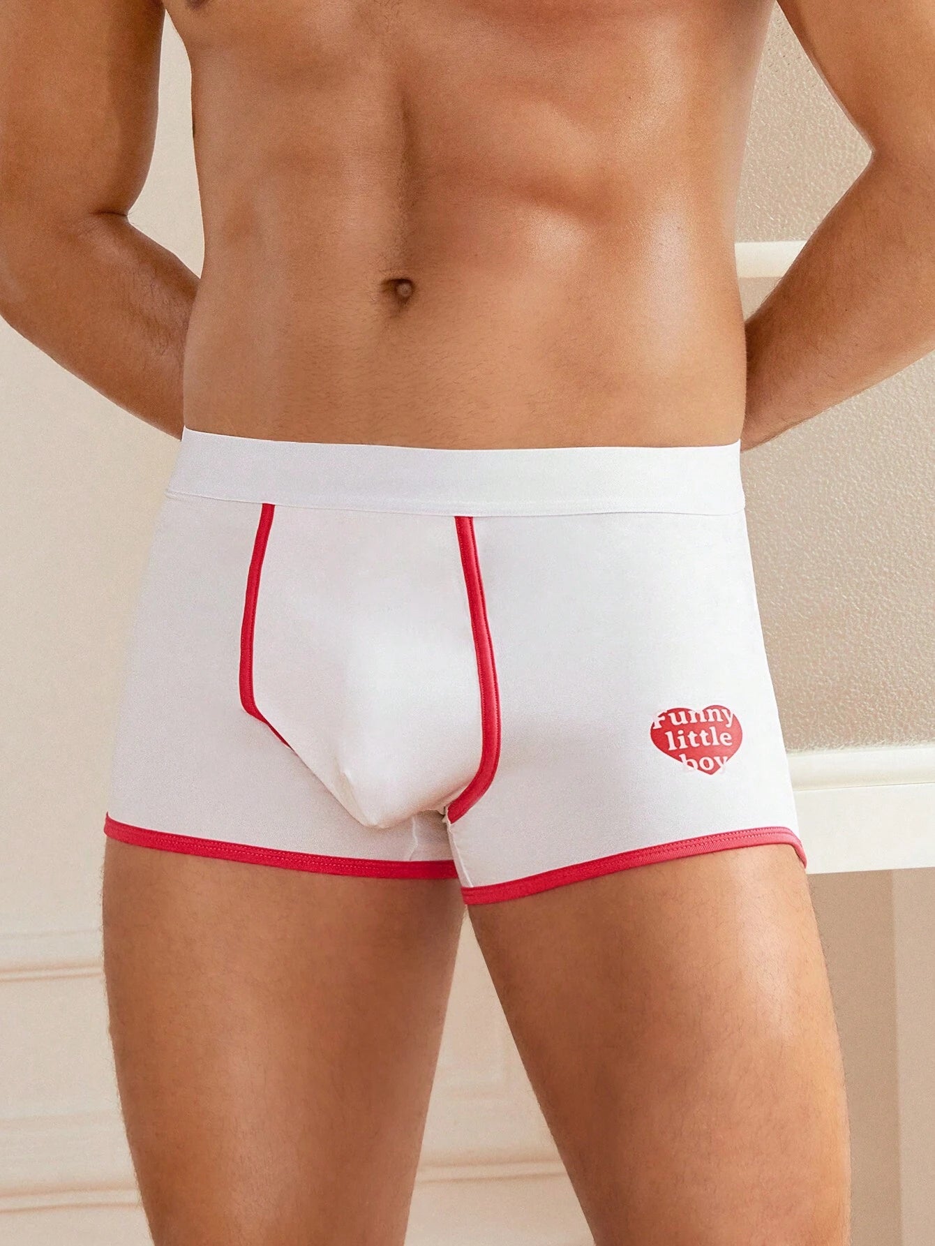 18572 1a-112 Boxer on patrón de corazón 1 Pza