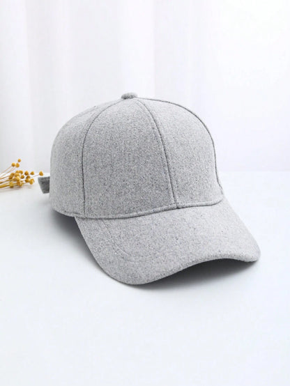 8525 1c-03-04 Una Pieza Unisex Gorra De Béisbol Vintage De Lana De Moda