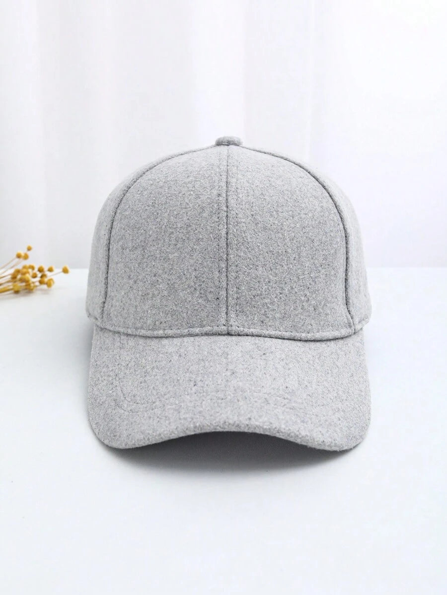 8525 1c-03-04 Una Pieza Unisex Gorra De Béisbol Vintage De Lana De Moda