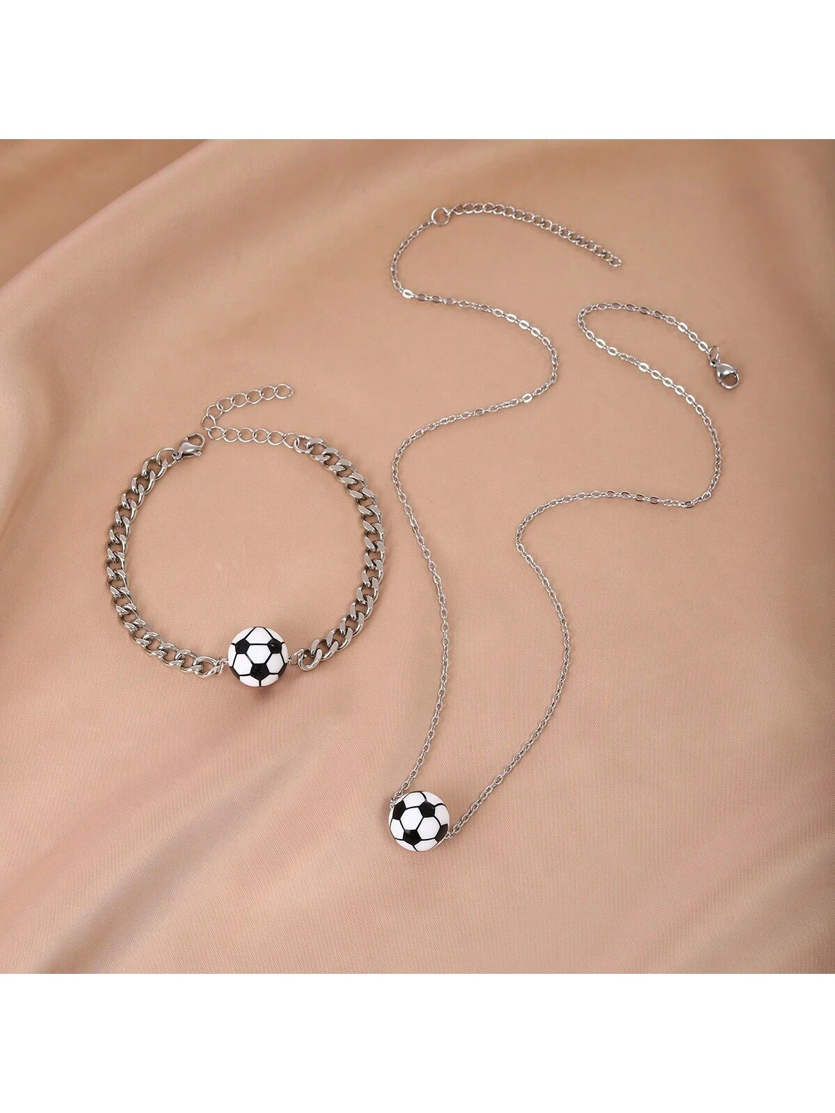 10048 b03-18 Set De Collares Y Brazaletes de futboll