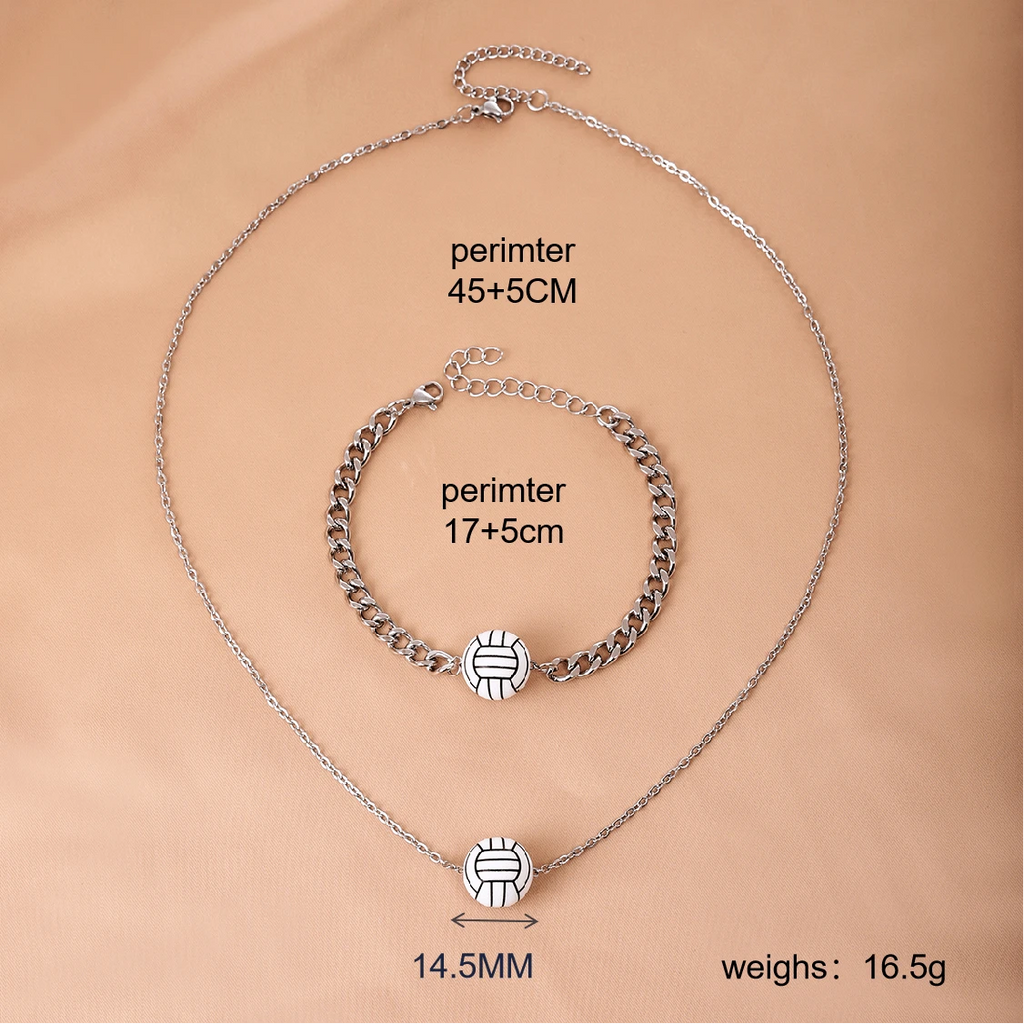 10048 b03-18 Set De Collares Y Brazaletes de futboll