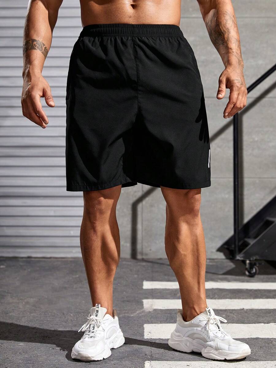 9852 1t-006 Shorts deportivos cremallera con bolsillo oblicuo