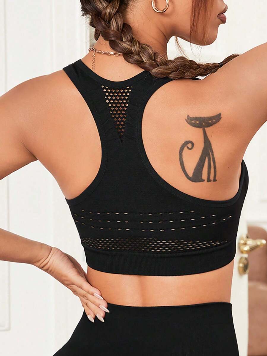 8904 1t-007 Sujetador deportivo con abertura de espalda nadador