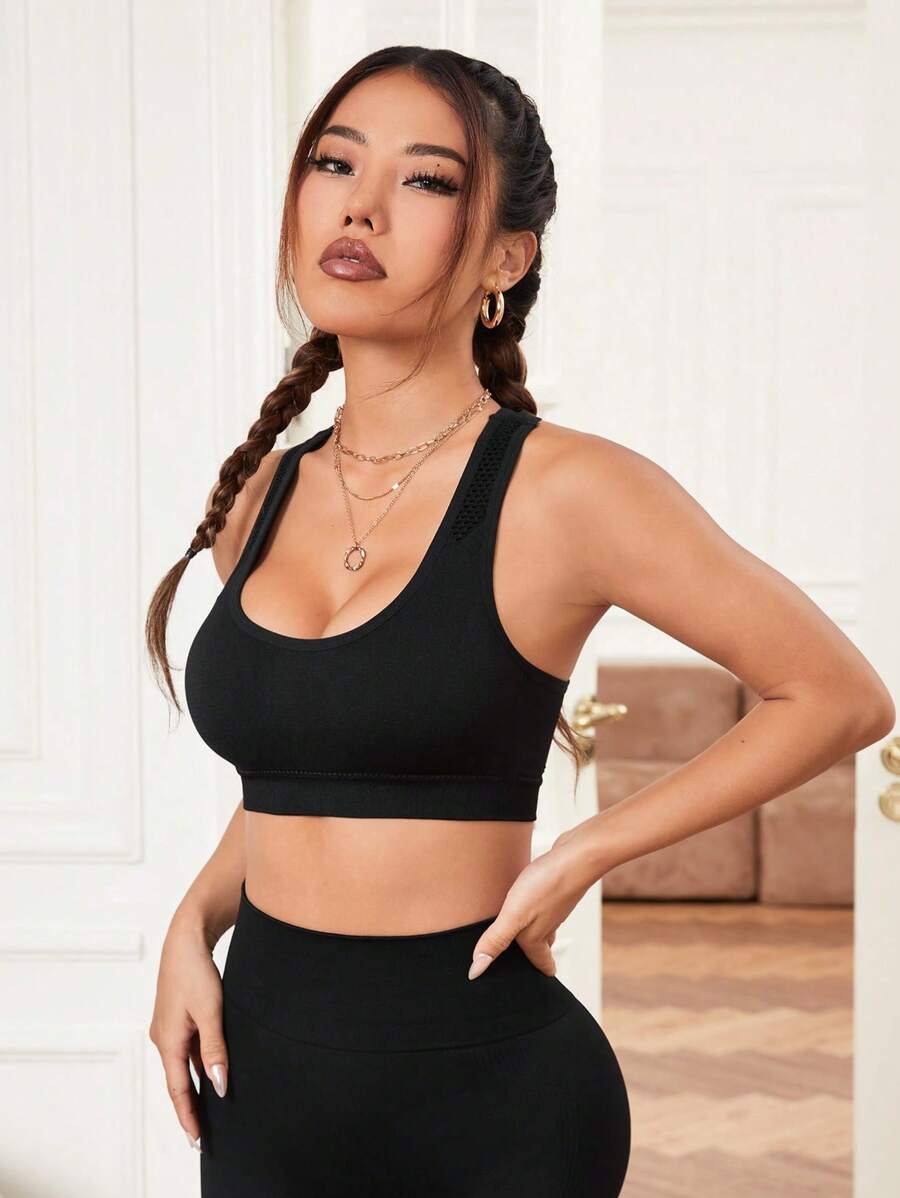 8904 1t-007 Sujetador deportivo con abertura de espalda nadador