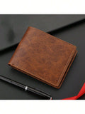 9689 1t-002 Billetera De Cuero Plegable Para Hombre