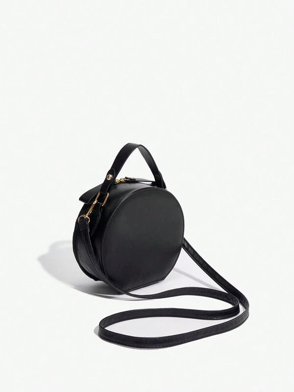 8145 1t-002 Un Bolso Pequeño Redondo Con Cadena para mujer