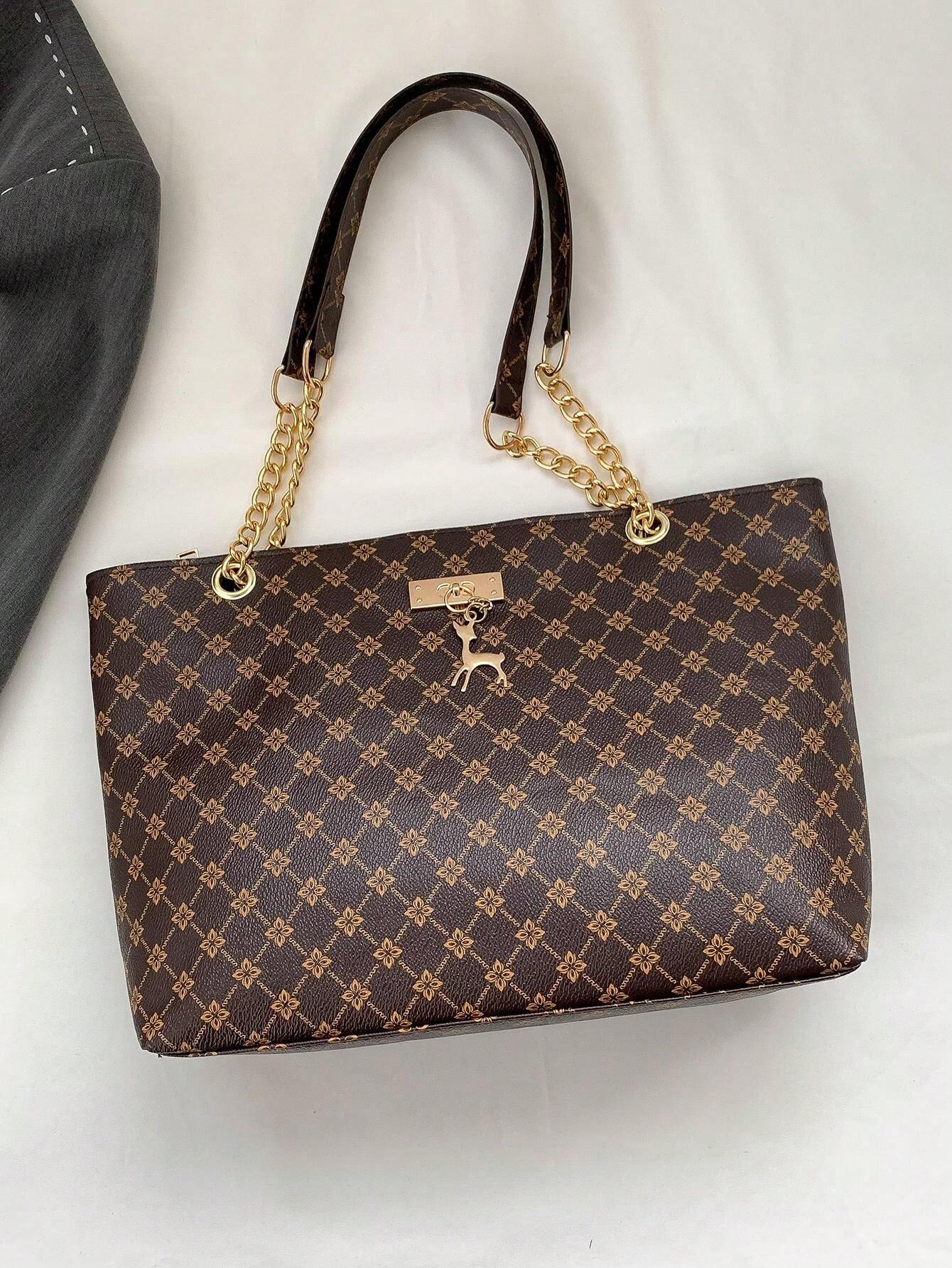7207 a07-09 bolso De Mano con adorno Colgante De Ciervo Metálico De Moda