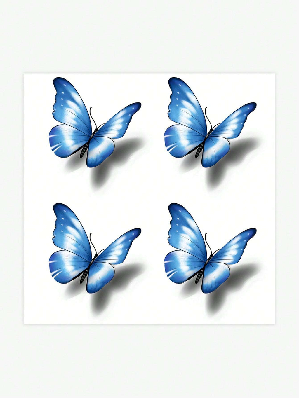 18002 1b-055 Tatuaje diseño Mariposa 3d 1 Pza
