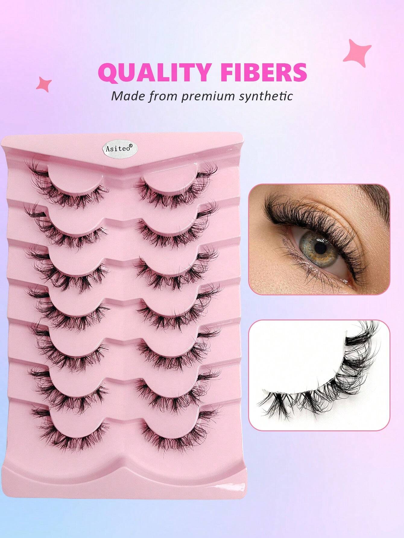 18810 1b-144 Pestañas postizas 7 Pares