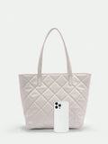 8764 1t-002 Bolso De Mano Acolchado De Costura
