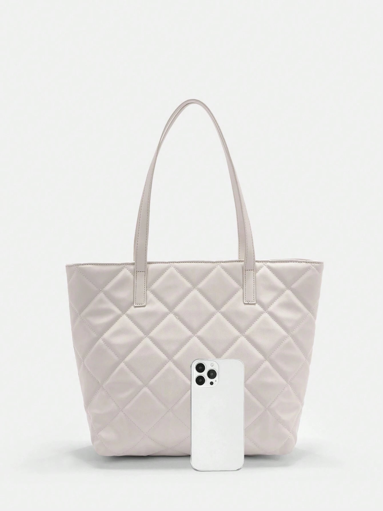 8764 1t-002 Bolso De Mano Acolchado De Costura