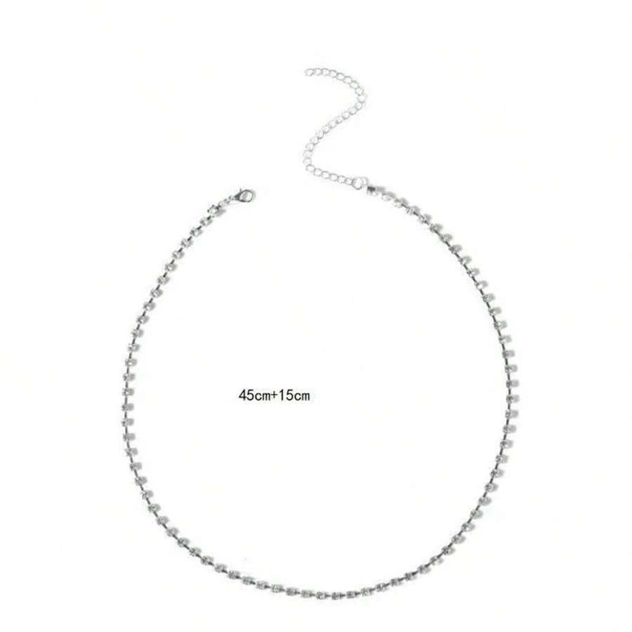 11085 1b-058 Cadena De Pierna Sencilla Y Sexy Con Diamante De Imitación De Una Sola