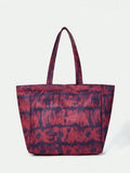8766 1t-002 Bolso Tote Teñido Anudado Para Mujer