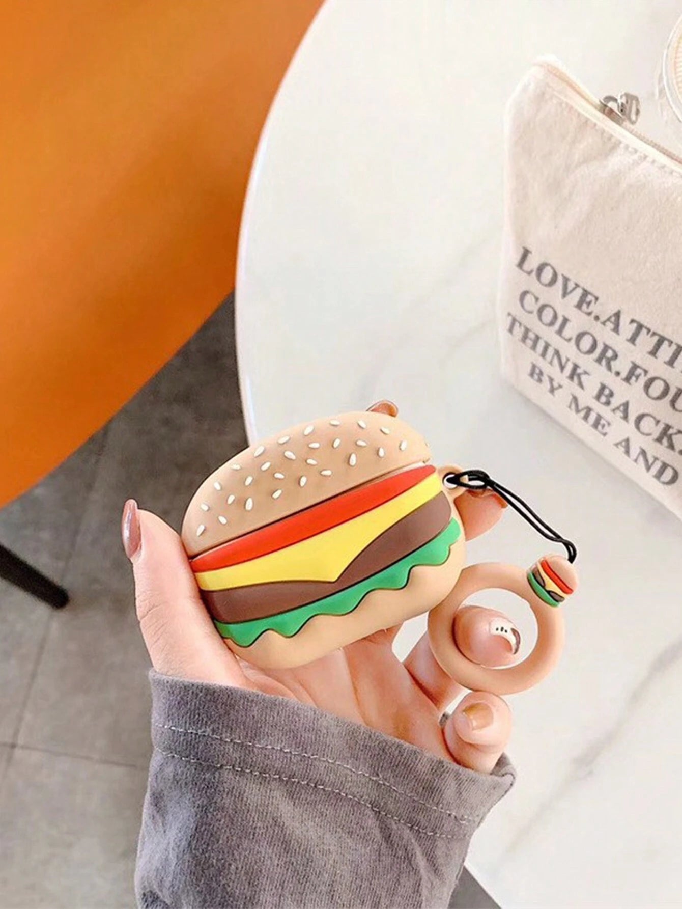 9261 2t-010 Funda de Airpods De Hamburguesa