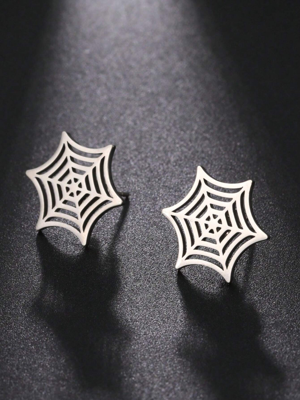 16045 1b-036 Pendientes Forma Telaraña 2 Pzas