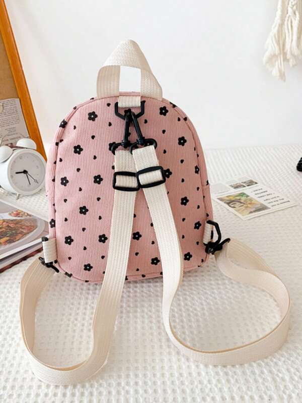 8042 1t-002 Mochila Con Estampado De Flores