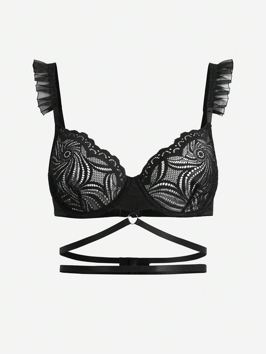 13557 1a-046 Sujetador De Lencería De Malla Y Encaje 1 Pza