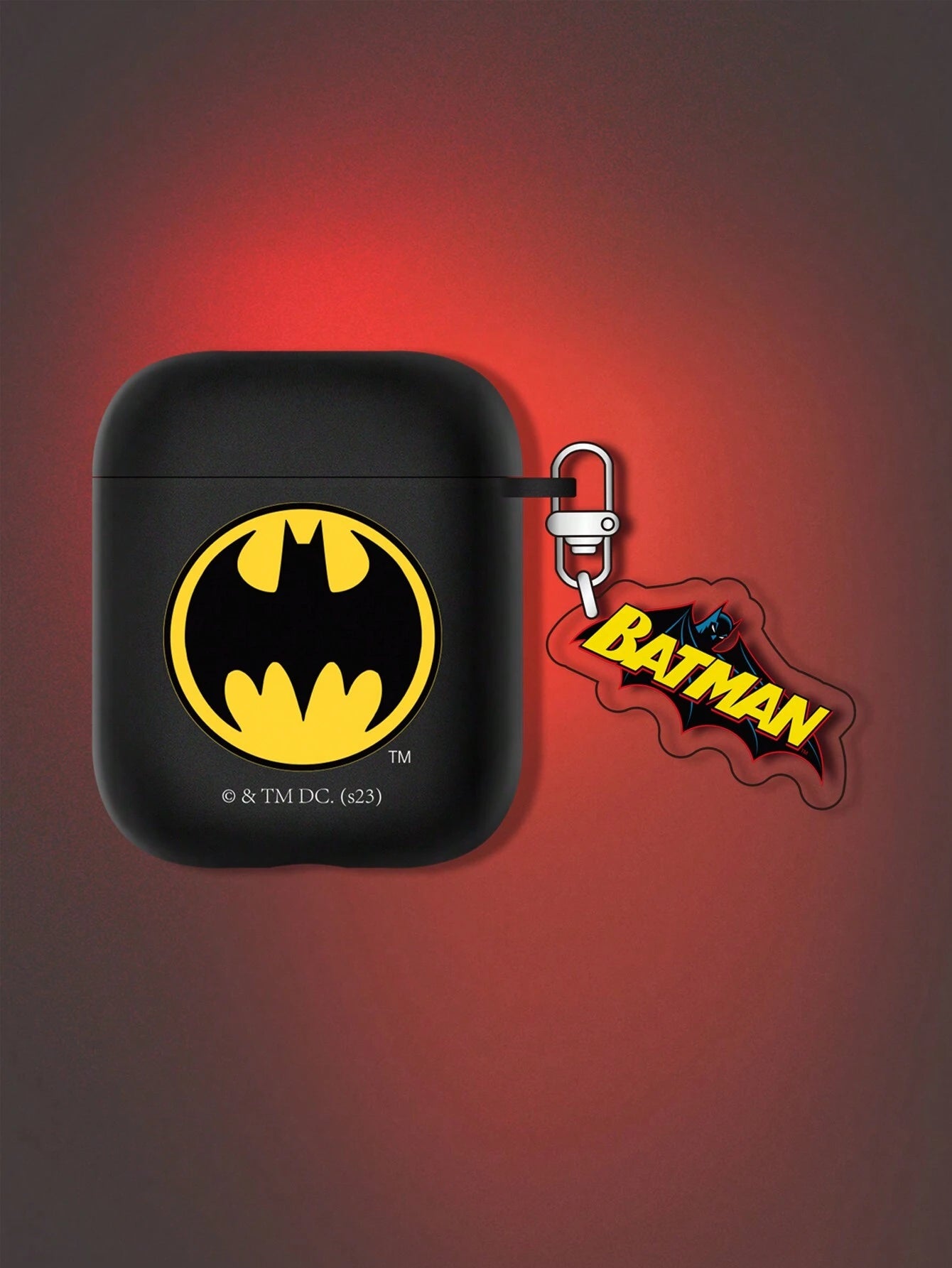 9632 2t-010 Cubierta Negra Personalizada Con Diseño De Caricatura Batman Para Auriculares