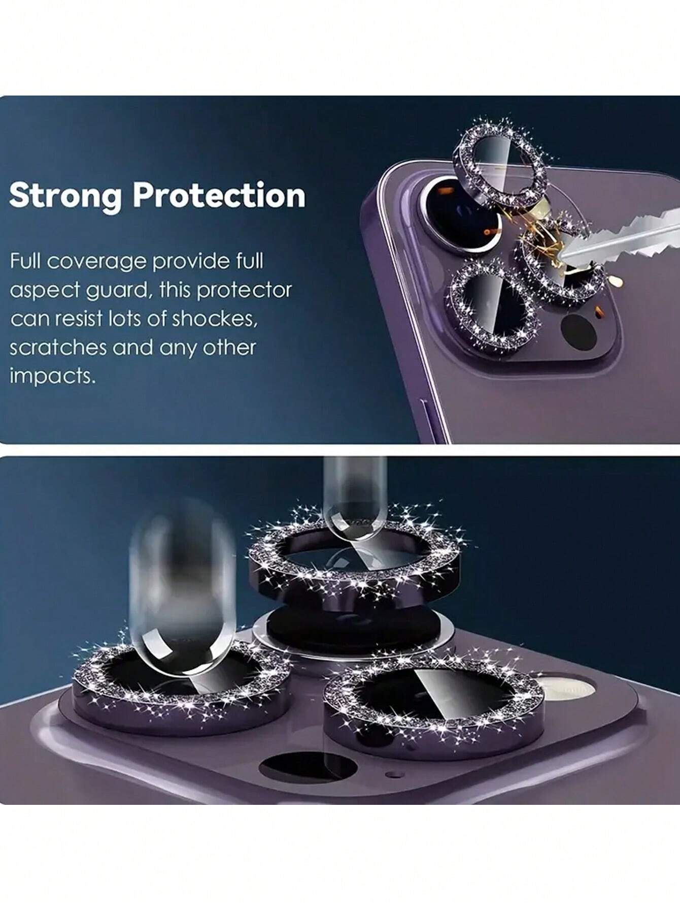 9177 2t-ProCa Protector De Cámara Con Purpurina Para Tapa