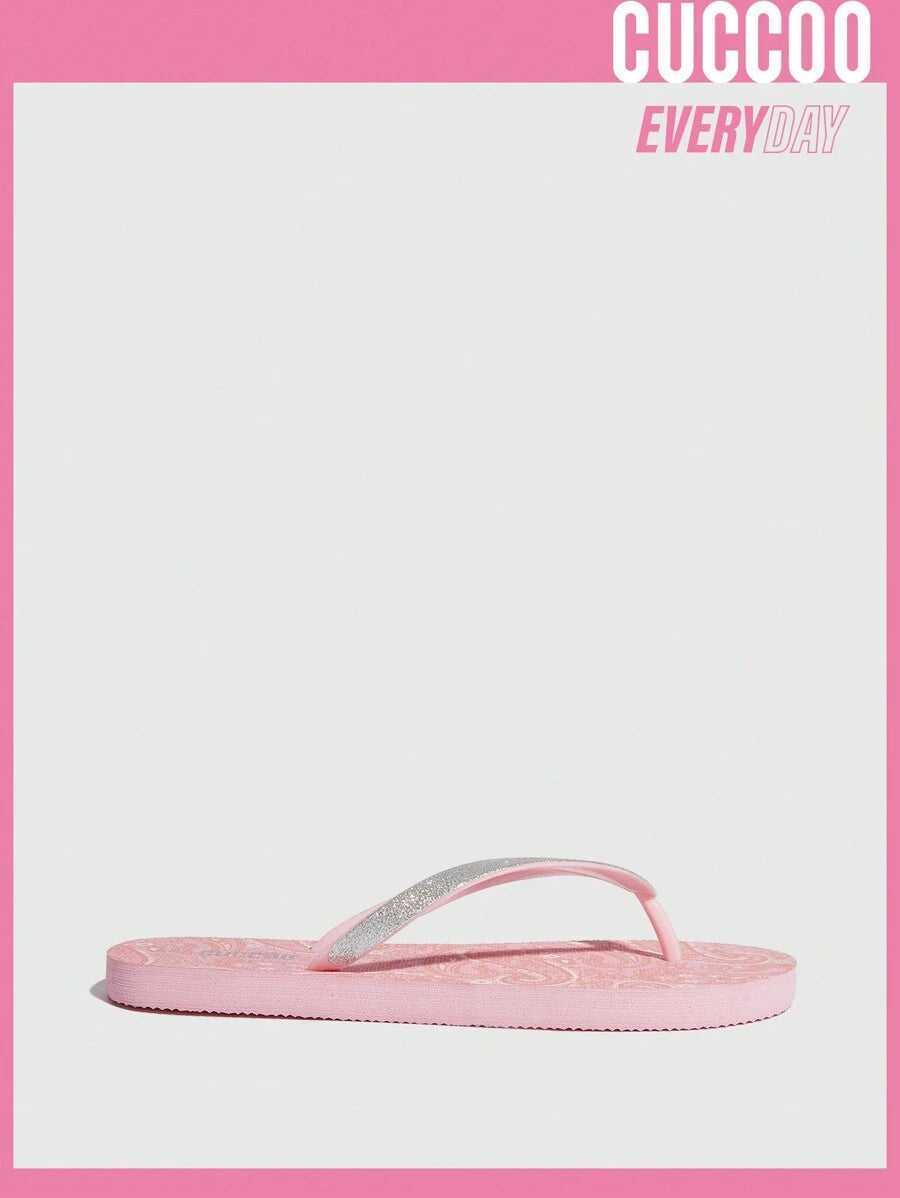 9289 1c-020 Cuccoo Everyday Collection Mujer Chanclas brillante exterior de moda para exterior