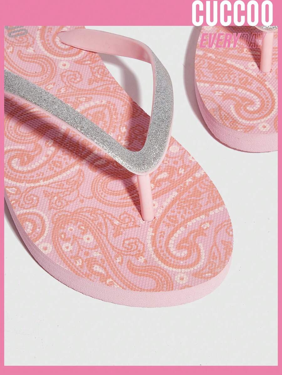 9289 1c-020 Cuccoo Everyday Collection Mujer Chanclas brillante exterior de moda para exterior