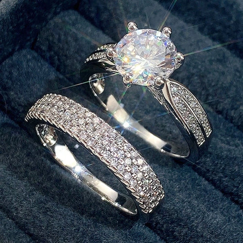 12306 1b-05-16 Anillo Elegante 2 Pzas