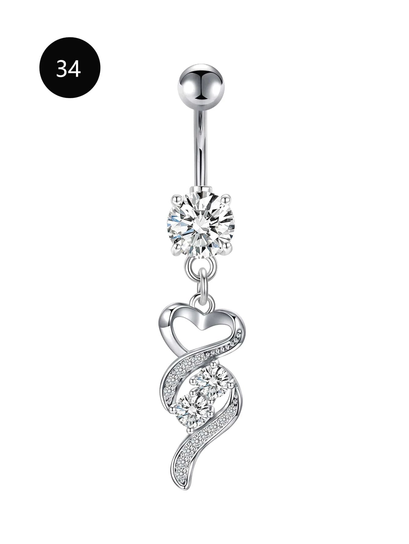 10013 1b-076 Piercing ombligo