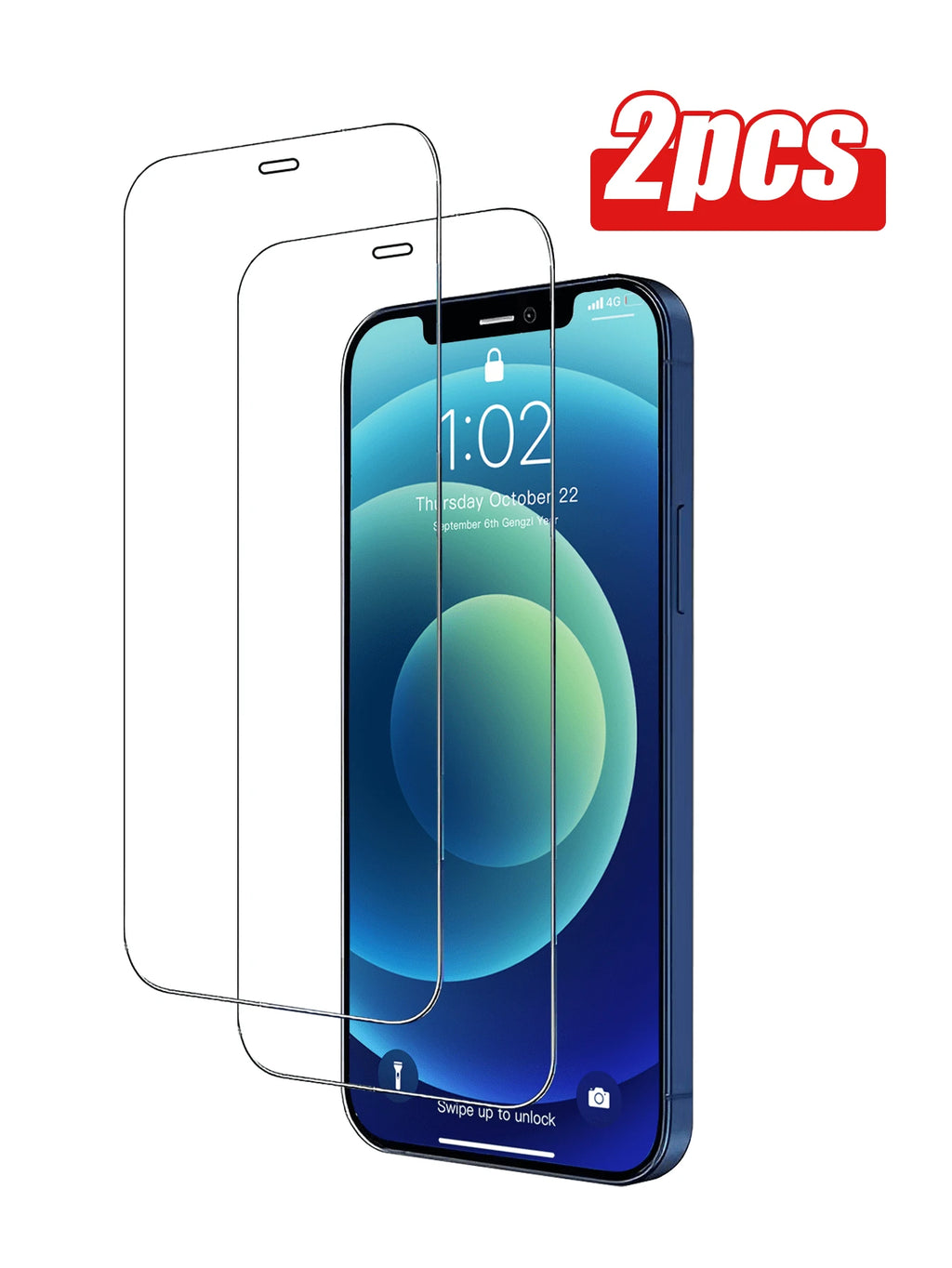 9186 2t-ProPa Protector de Vidrio Templado 2 Piezas Resistente A Los Rasguños De Alta Definición