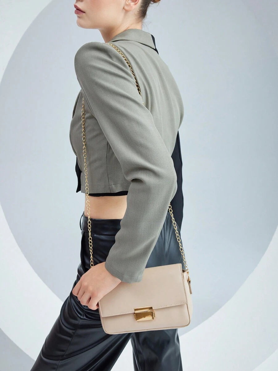 10628 1t-002 Bolso Bandolera De Color Liso Para Mujer SHEIN BIZwea