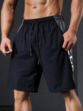 9860 1t-006 Short Deportivo De Cintura Con Cordón Con Costuras Laterales