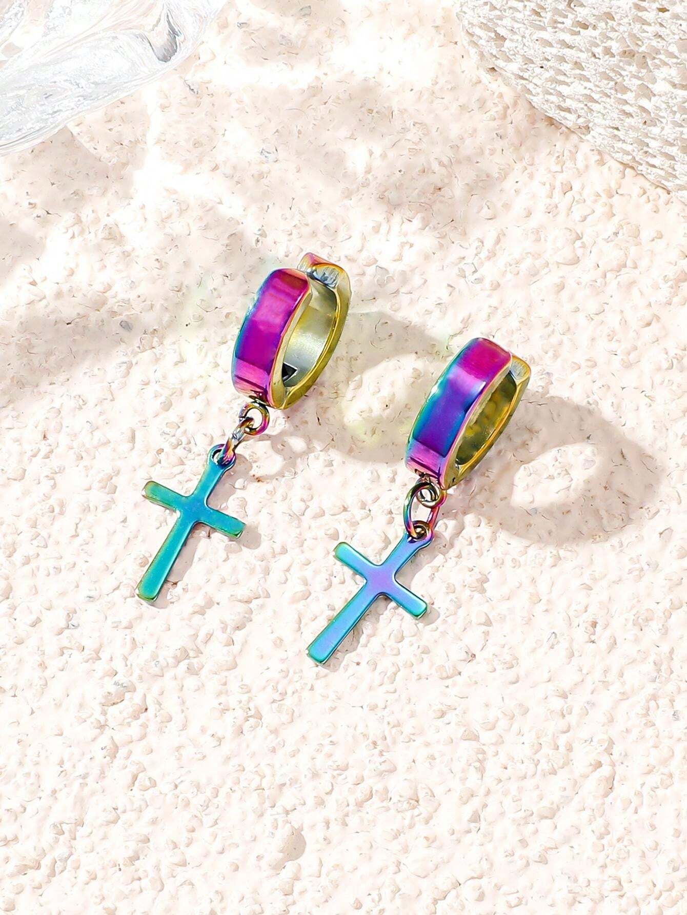 15096 1b-051 Aretes con estilo punk 2 Pzas