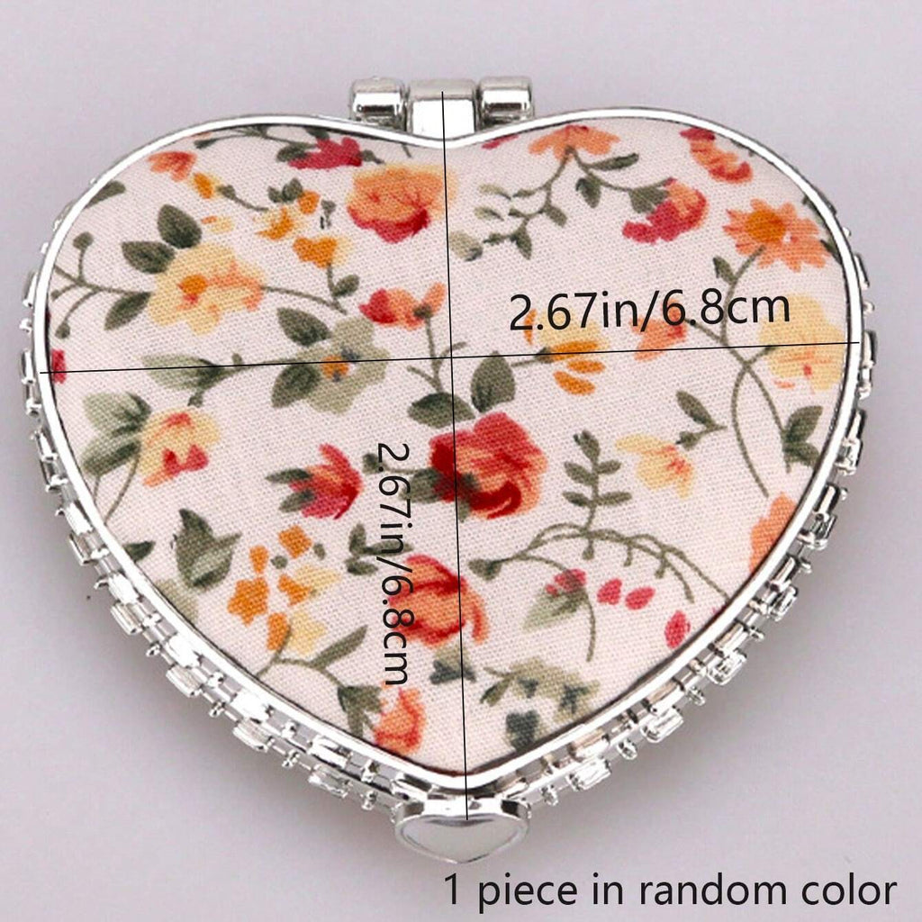 11409 1b-043 Espejo De Viaje Portátil Plegable Vintage